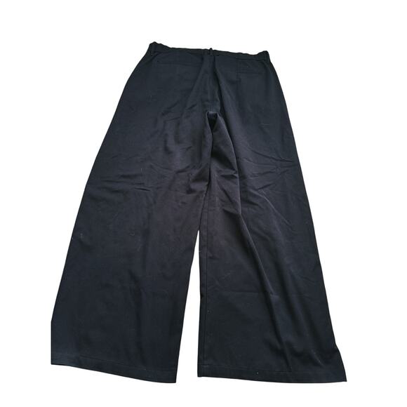American Eagle Curvy Wide Leg Trousers Pants Black Size 16 Career Lounge Casual - Picture 4 of 8